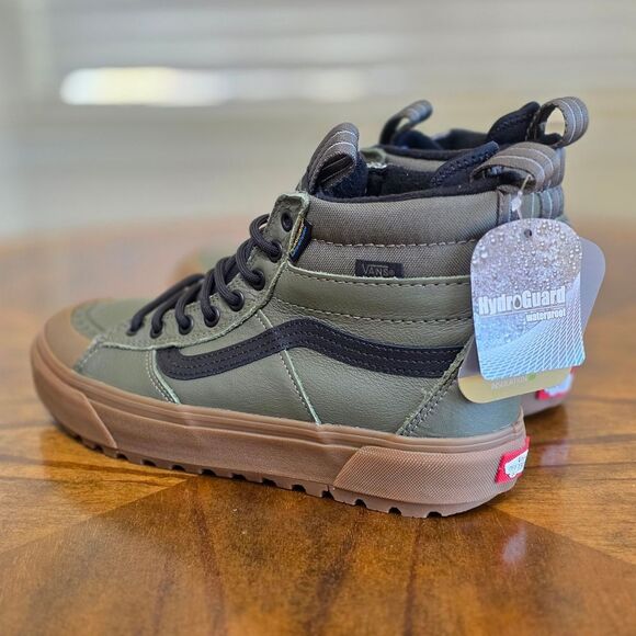 Vans Ultracush Sk-8 Hi MTE Waterproof Shoes Women's 9.5 Green Gum Insulated New - Picture 6 of 16
